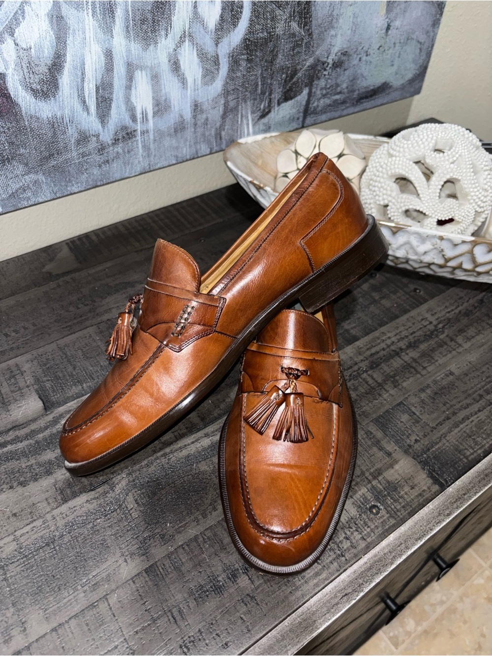 Johnston & Murphy Stratton Tassel Loafers MENS SZ 8.5 - Picture 14 of 14